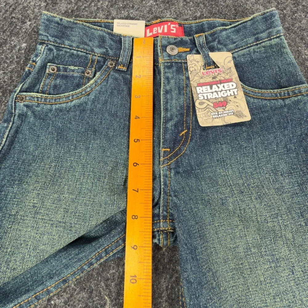 Levi's Y2K 549 Relaxed Straight Jean Shorts Boys 7 Reg Blue Denim NWT